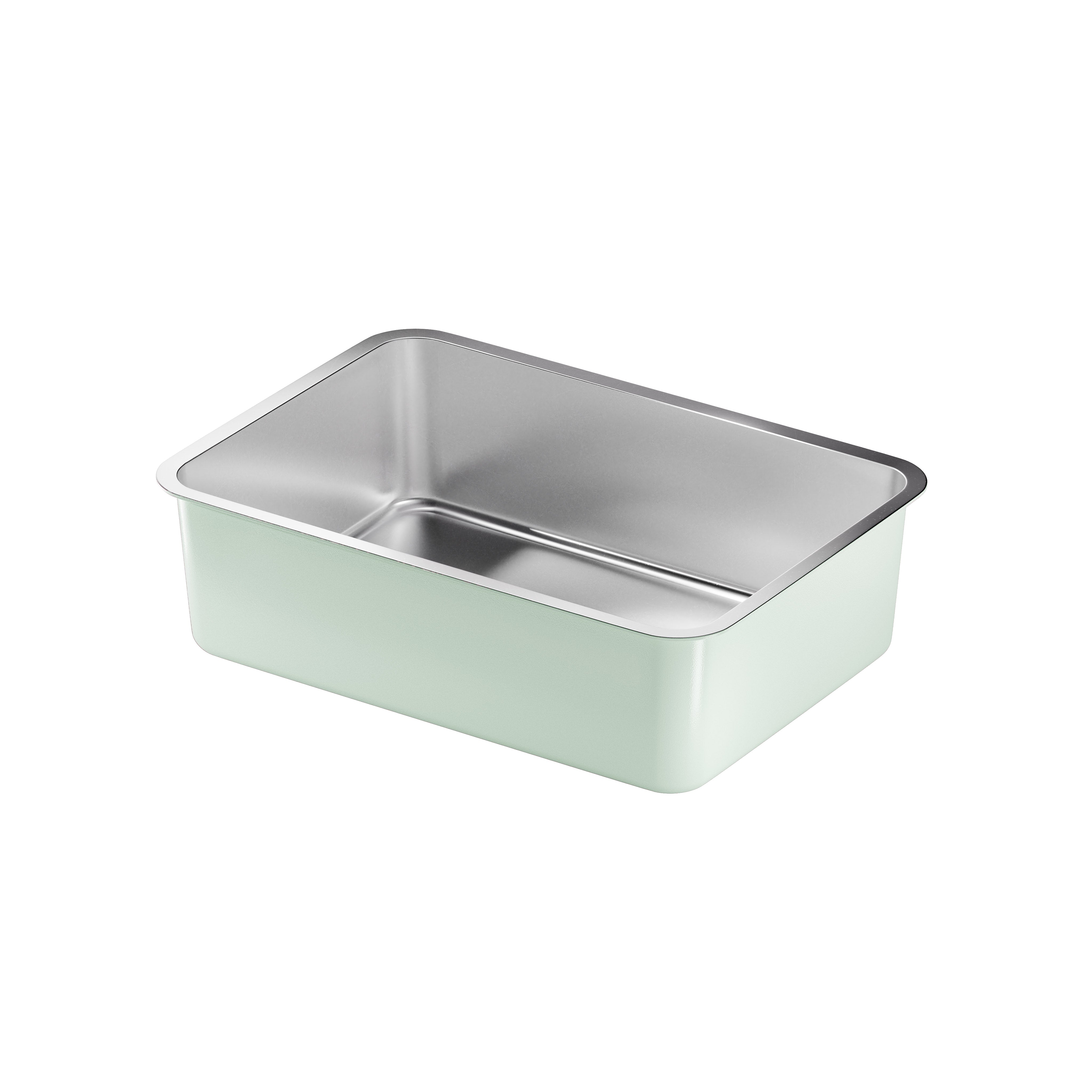 Tabby Trays Stainless Steel Litter Tray - Sage Green