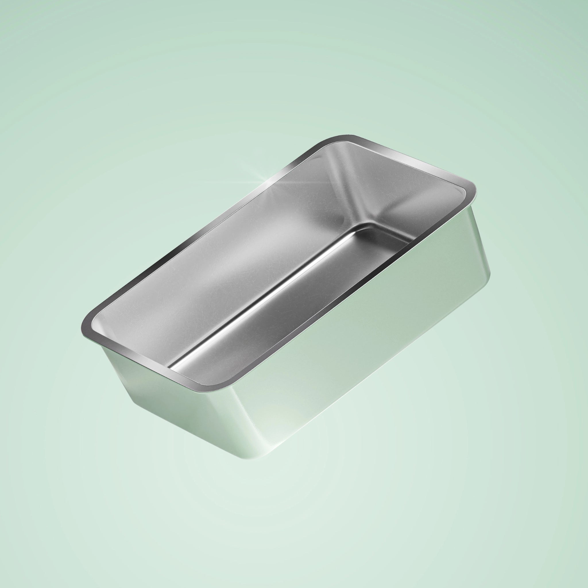 Tabby Trays Stainless Steel Litter Tray - Sage Green