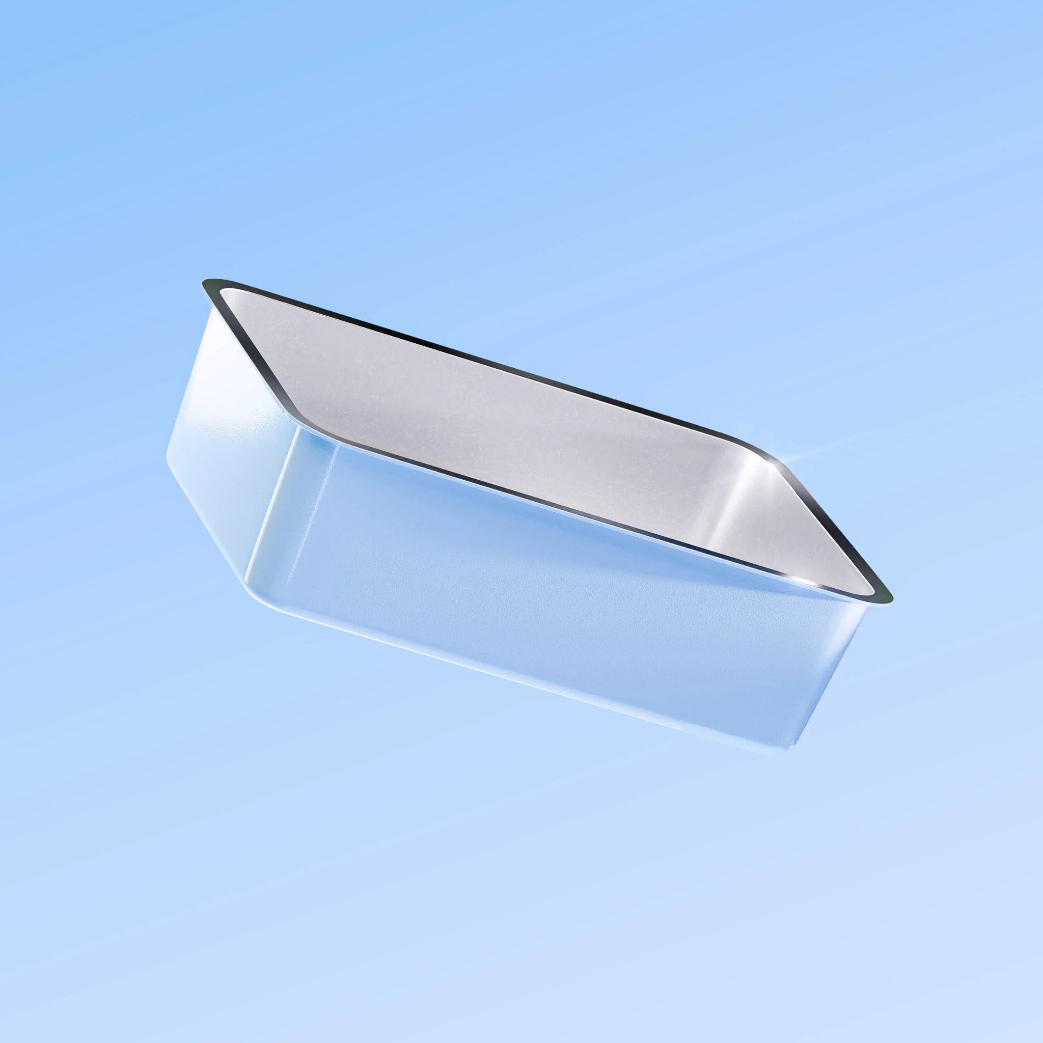 Tabby Trays Stainless Steel Litter Tray - Soft Blue